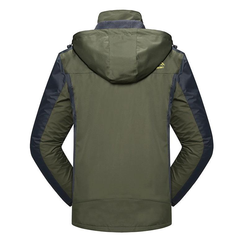 Exclusive Outdoor Wear-resistant Men's Polyester Coat — Army Green — Size 4XL — Alternate View 9