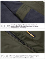 Exclusive Outdoor Wear-resistant Men's Polyester Coat — Army Green — Size 4XL — Alternate View 7