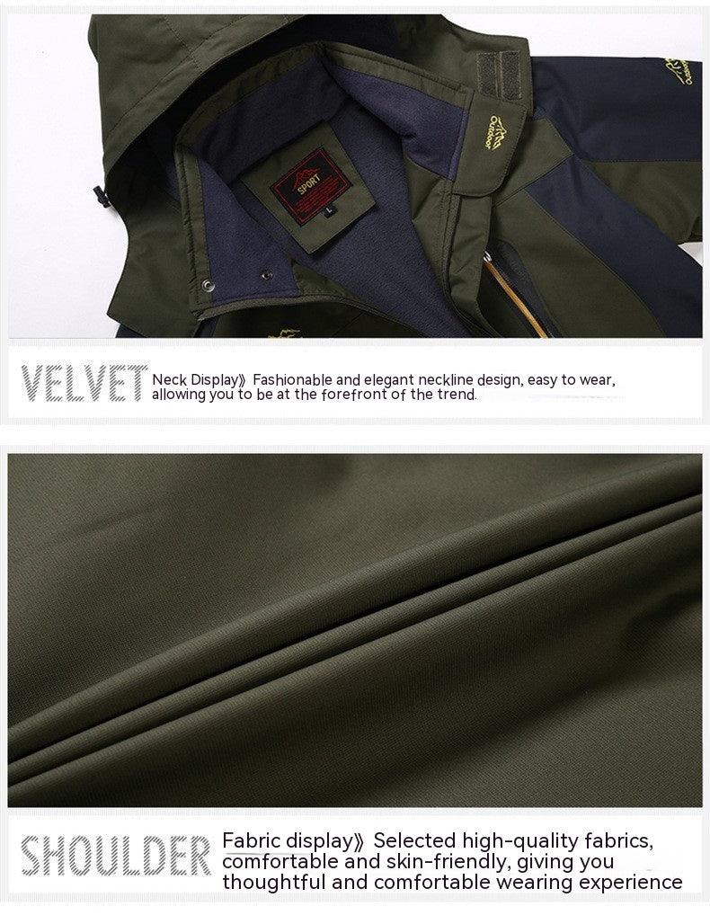 Exclusive Outdoor Wear-resistant Men's Polyester Coat — Army Green — Size 4XL — Alternate View 8