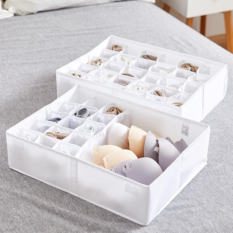Exclusive Oxford Burger Underwear Socks Storage Box — Black — Detail View