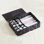 Exclusive Oxford Burger Underwear Socks Storage Box — Black — Lifestyle View