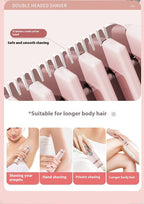 Exclusive Painless Women's Epilator | Rechargeable Hair Remover — Pink — Alternate View 15