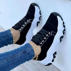 Exclusive Lace-up Sneaker For Women — Black — Size Size36 — Detail View
