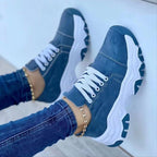 Exclusive Lace-up Sneaker For Women — Black — Size Size36 — Front View