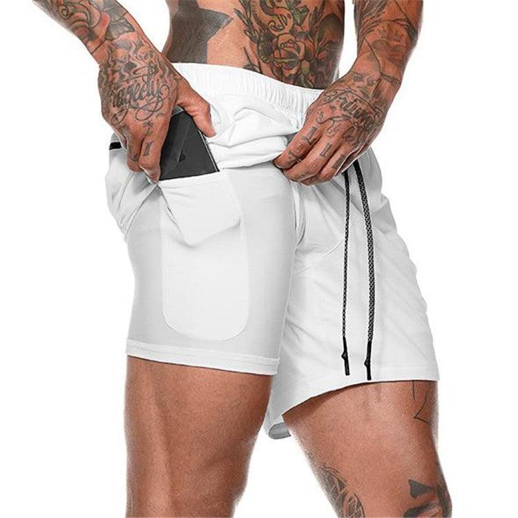 Exclusive Men's Pocket Compression Shorts — Army green camouflage — Size 2XL — Alternate View 31