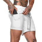 Exclusive Men's Pocket Compression Shorts — Army green camouflage — Size 2XL — Alternate View 31