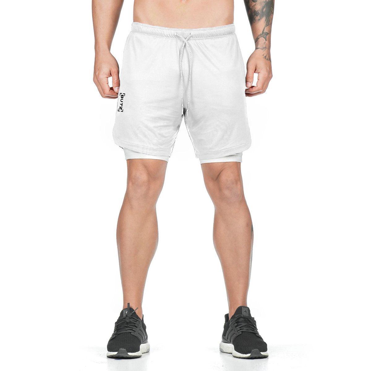 Exclusive Men's Pocket Compression Shorts — Army green camouflage — Size 2XL — Alternate View 25