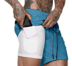 Exclusive Men's Pocket Compression Shorts — Army green camouflage — Size 2XL — Alternate View 9