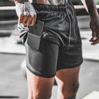 Exclusive Men's Pocket Compression Shorts — Army green camouflage — Size 2XL — Alternate View 14