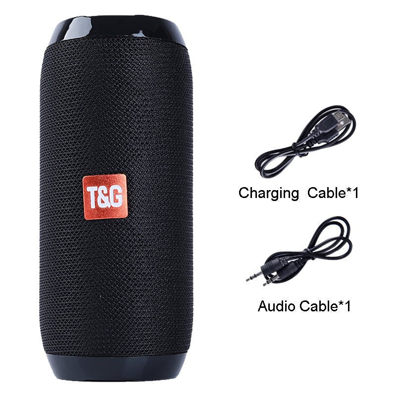 Exclusive Portable Multifunctional Bluetooth Speaker — Black — Detail View
