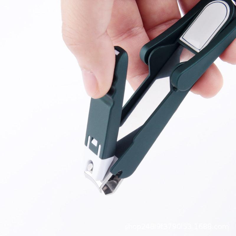 Exclusive Practical Nail Clippers | Stainless Steel Manicure Set — Pp Black — Side View