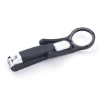 Exclusive Practical Nail Clippers | Stainless Steel Manicure Set — Pp Black — Back View