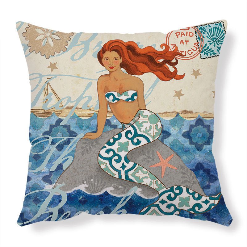 Exclusive Printed Throw Pillow Cases For Home Decor Sofa Chair Seat — A Human — Size 45x45cm — Alternate View 11