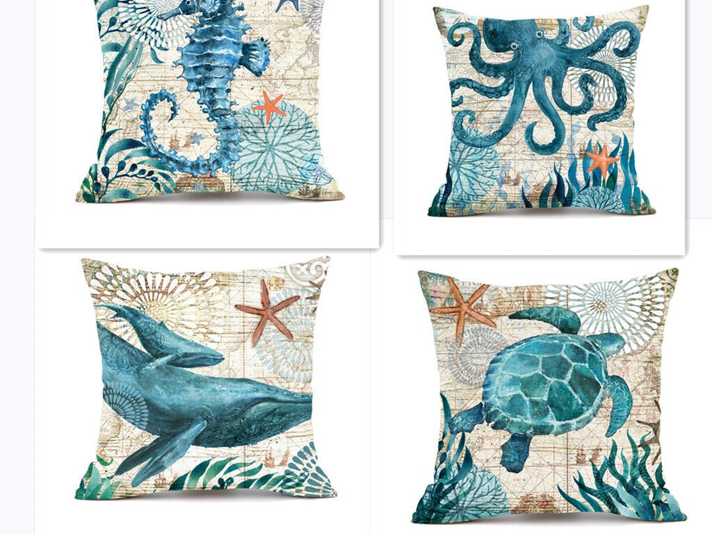 Exclusive Printed Throw Pillow Cases For Home Decor Sofa Chair Seat — A Human — Size 45x45cm — Alternate View 13