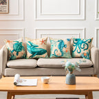 Exclusive Printed Throw Pillow Cases For Home Decor Sofa Chair Seat — A Human — Size 45x45cm — Alternate View 20