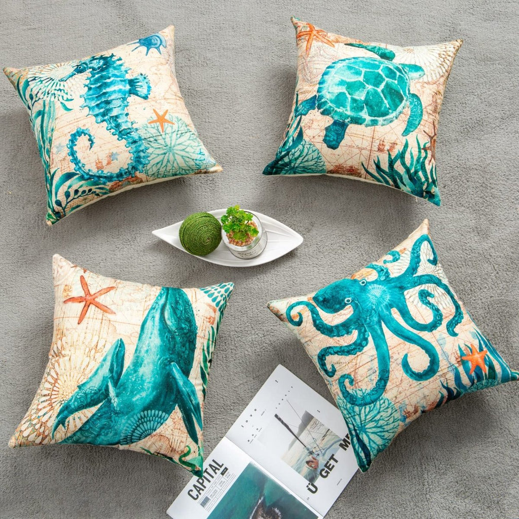 Exclusive Printed Throw Pillow Cases For Home Decor Sofa Chair Seat — A Human — Size 45x45cm — Alternate View 18
