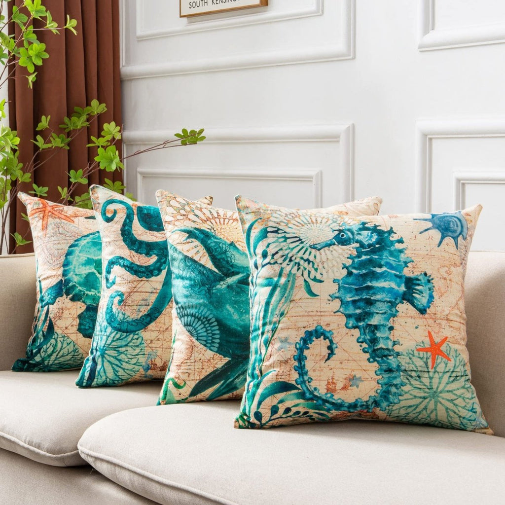Exclusive Printed Throw Pillow Cases For Home Decor Sofa Chair Seat — A Human — Size 45x45cm — Alternate View 19