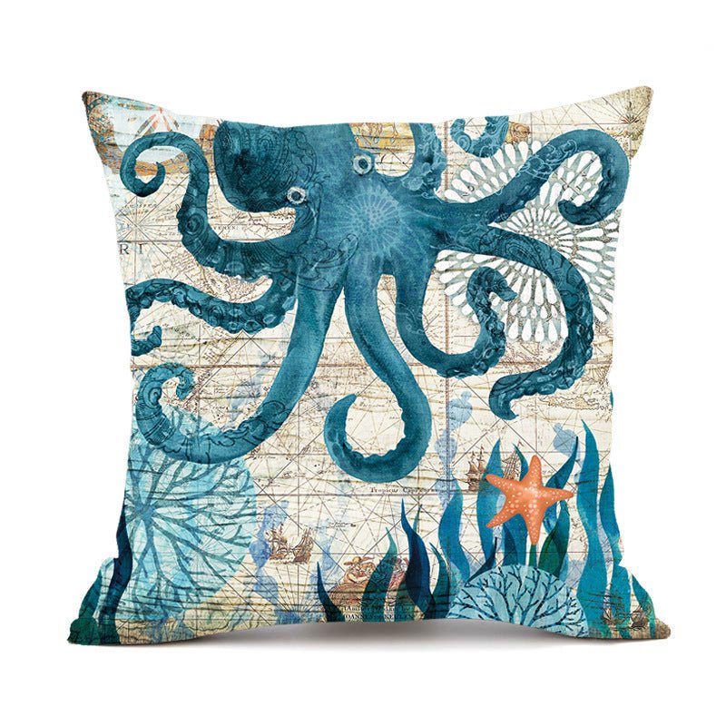 Exclusive Printed Throw Pillow Cases For Home Decor Sofa Chair Seat — A Human — Size 45x45cm — Alternate View 14
