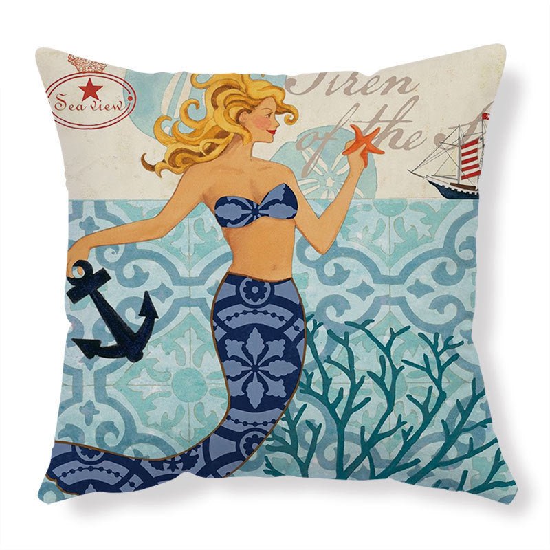 Exclusive Printed Throw Pillow Cases For Home Decor Sofa Chair Seat — A Human — Size 45x45cm — Lifestyle View