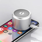 Exclusive Pro Mini Bluetooth Speaker with Bass Radiator — Pink — Back View