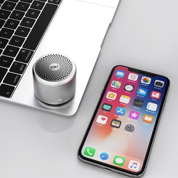 Exclusive Pro Mini Bluetooth Speaker with Bass Radiator — Pink — Side View