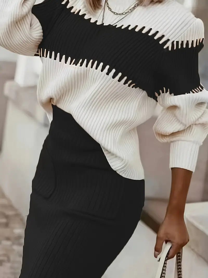 Exclusive Pullover Sweater Set — Black — Size S — Alternate View 10