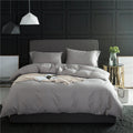 Exclusive Pure color four-piece bedding — Moonlight blue — Size 1.8M — Front View