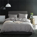 Exclusive Pure color four-piece bedding — Moonlight blue — Size 1.8M — Front View