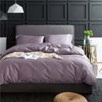 Exclusive Pure color four-piece bedding — Moonlight blue — Size 1.8M — Side View