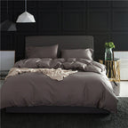 Exclusive Pure color four-piece bedding — Moonlight blue — Size 1.8M — Back View
