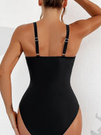 Exclusive Halter Bikini Set | Mesh | Pure Color — Black — Size L — Alternate View 8