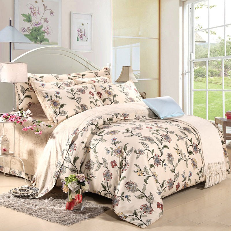 Exclusive Pure cotton home textile bedding — Green — Size 1.5m — Front View