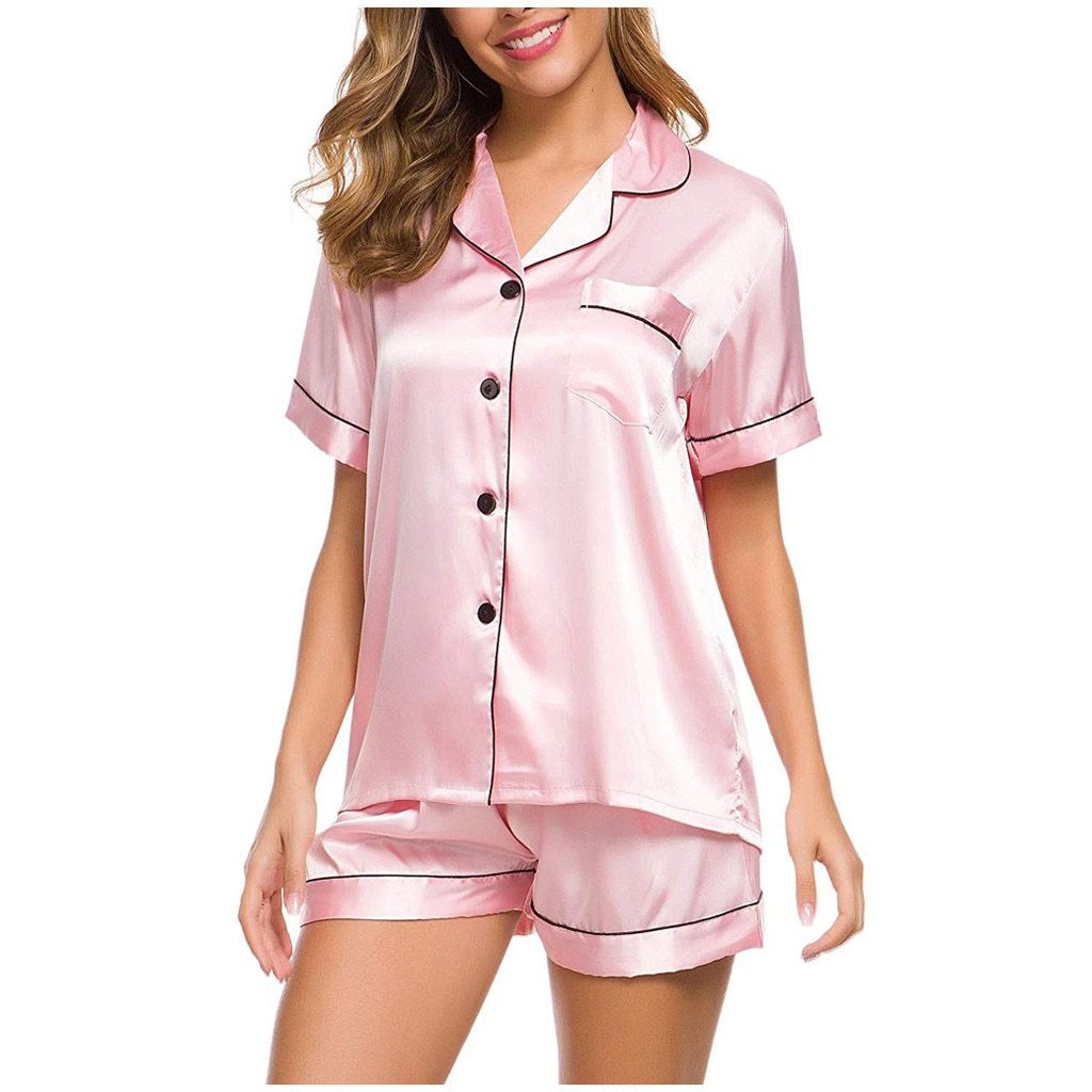Exclusive Pyjamas ladies — Pink — Size XXL — Front View