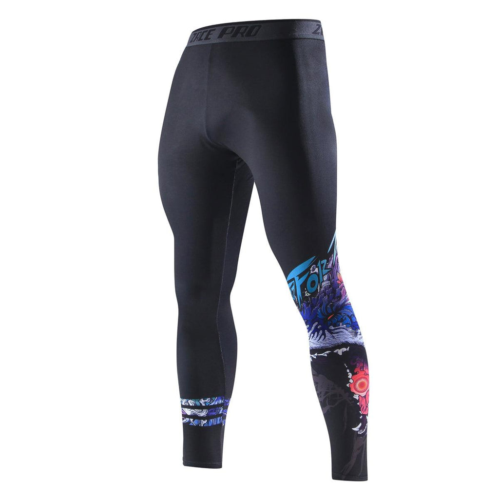 Exclusive Quick-drying Fitness Sports Men's Trousers — Black — Size 2XL — Detail View
