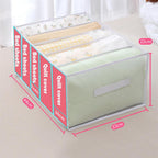 Exclusive Quilt Clothes Storage Organizer — Bed sheet5 gray — Side View