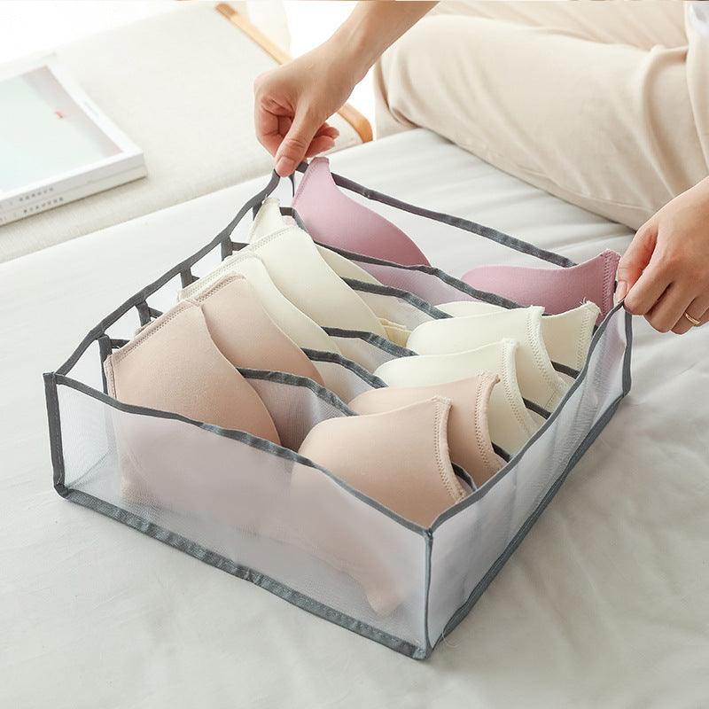 Exclusive Quilt Clothes Storage Organizer — Bed sheet5 gray — Lifestyle View