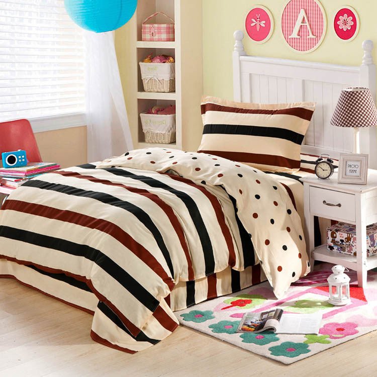 Exclusive Reactive Printed Bedding Sets — 4style — Back View