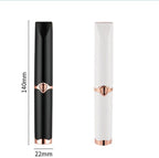Exclusive Rechargeable 360 Rotating Eyelash Curler — Black — Size USB — Back View