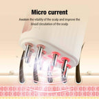Exclusive Red Light Vibration Massage Comb Scalp — Round white — Alternate View 18