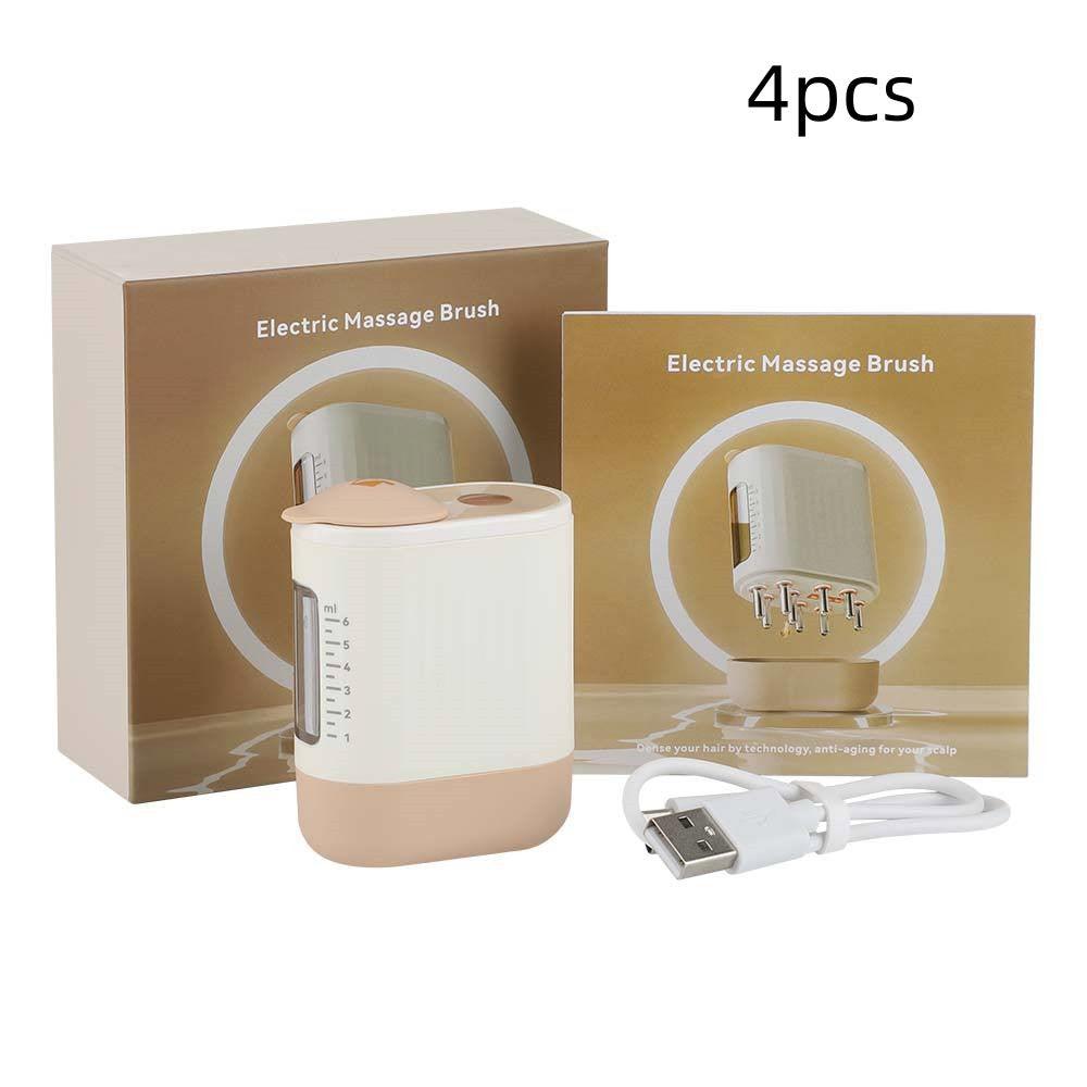 Exclusive Red Light Vibration Massage Comb Scalp — Round white — Alternate View 7