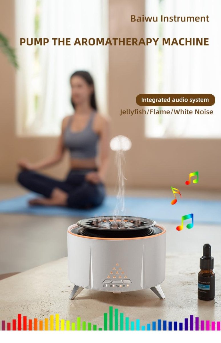 Exclusive Remote Control Volcano Humidifier Diffuser — White — Size EU — Alternate View 11