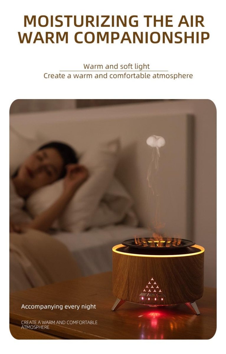 Exclusive Remote Control Volcano Humidifier Diffuser — White — Size EU — Alternate View 15