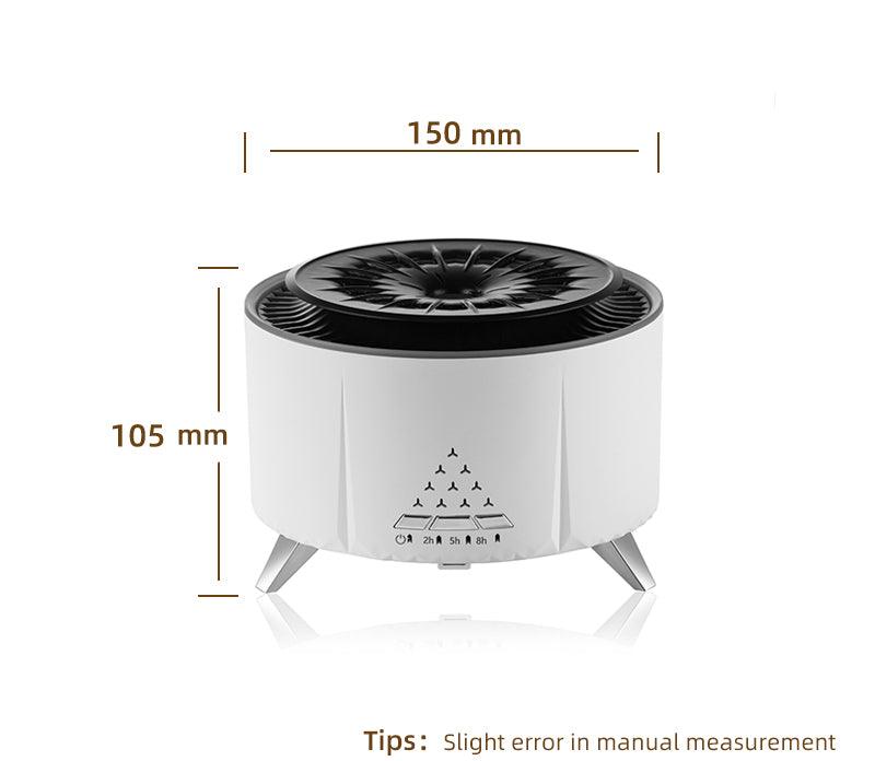 Exclusive Remote Control Volcano Humidifier Diffuser — White — Size EU — Alternate View 25