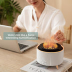 Exclusive Remote Control Volcano Humidifier Diffuser — White — Size EU — Back View