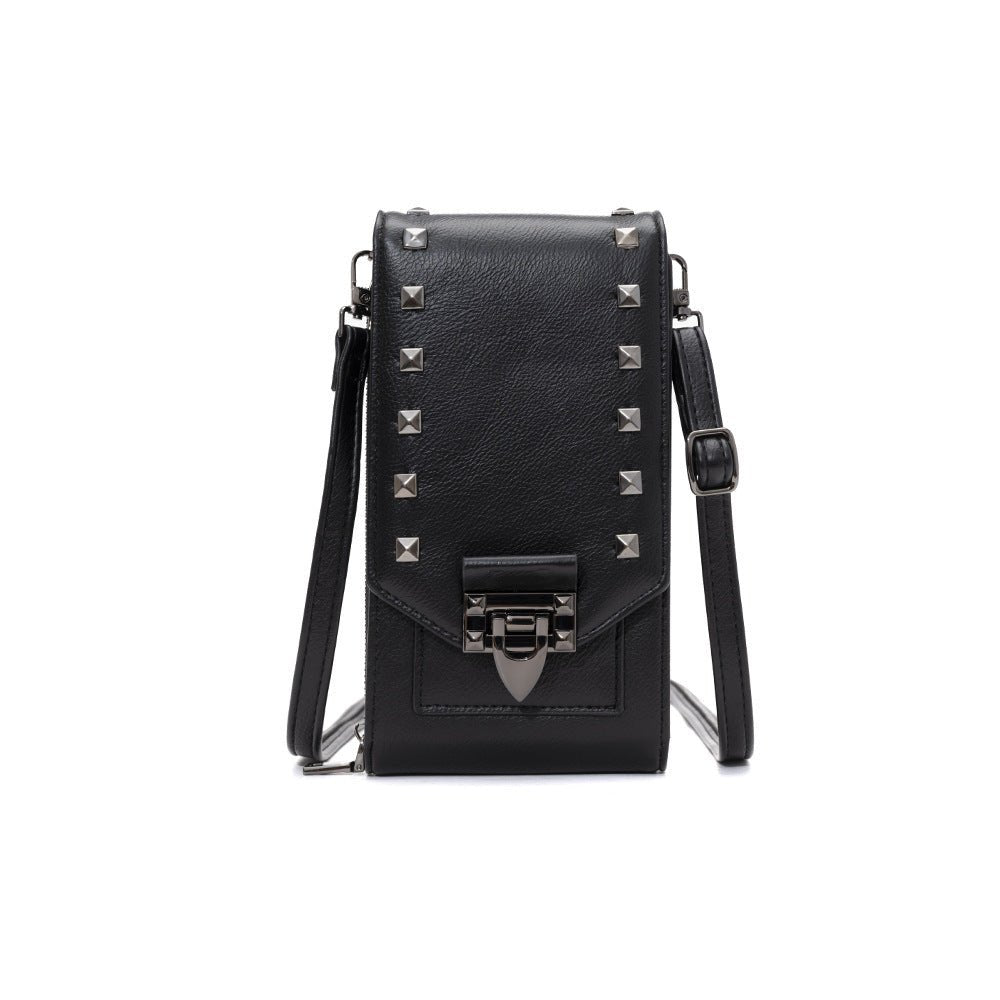 Exclusive Chic Shoulder Bags with Rivet Design — Black — Alternate View 8