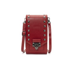 Exclusive Chic Shoulder Bags with Rivet Design — Black — Side View