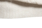 Exclusive Round Neck Men's Knitwear Sweater — White — Size M — Alternate View 16