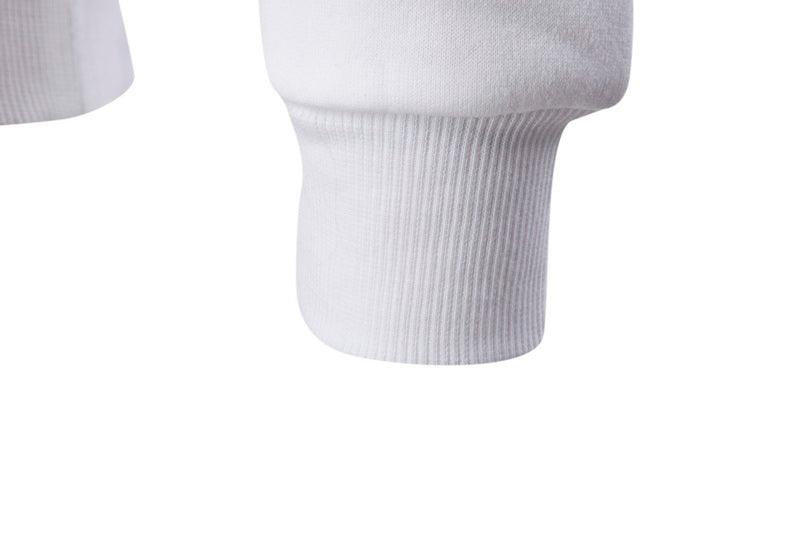 Exclusive Round Neck Sweatshirt with Fleece — Black — Size L — Side View