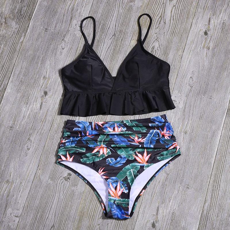 Exclusive Ruffled swimwear — Black — Size L — Alternate View 10