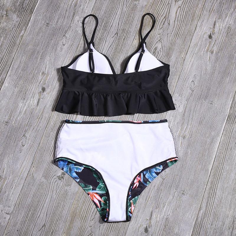 Exclusive Ruffled swimwear — Black — Size L — Alternate View 9